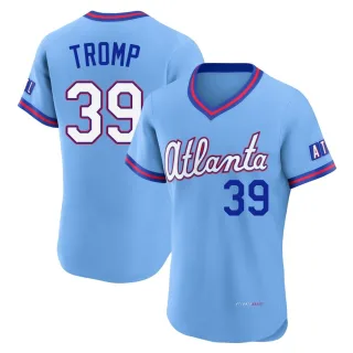 Men's Authentic Blue Chadwick Tromp Atlanta Braves Powder 2026 City Connect Stadium Jersey