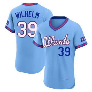 Men's Authentic Blue Hoyt Wilhelm Atlanta Braves Powder 2026 City Connect Stadium Jersey