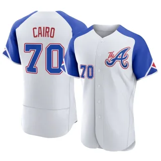 Men's Authentic White Christian Cairo Atlanta Braves 2023 City Connect Jersey