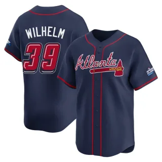 Men's Limited Navy Hoyt Wilhelm Atlanta Braves 2025 Speedway Classic Alternate Jersey