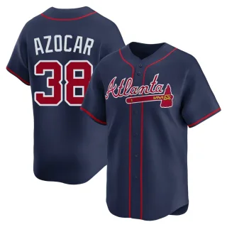 Men's Limited Navy Jose Azocar Atlanta Braves Alternate Jersey
