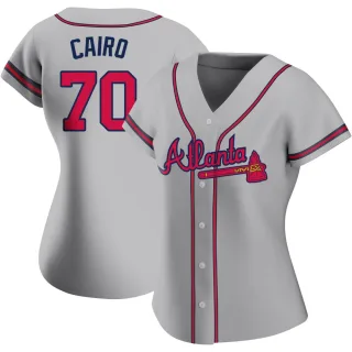 Women's Authentic Gray Christian Cairo Atlanta Braves Road Jersey