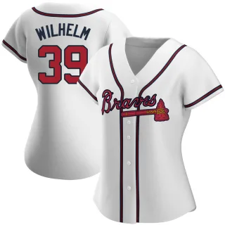 Women's Authentic White Hoyt Wilhelm Atlanta Braves Home Jersey