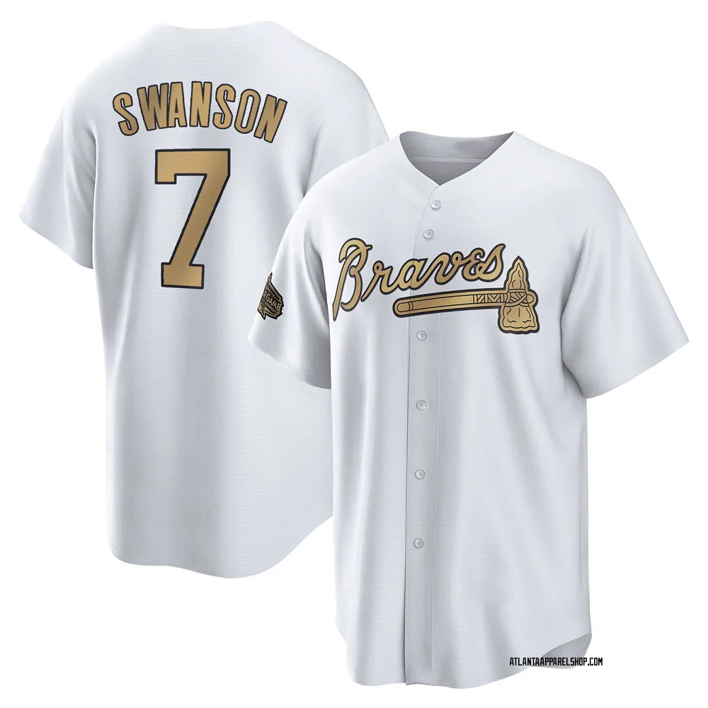 Youth Replica White Dansby Swanson Atlanta Braves 2022 AllStar Game Jersey Braves Store