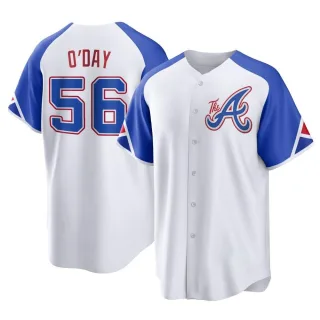 Youth Replica White Darren O'Day Atlanta Braves 2023 City Connect Jersey