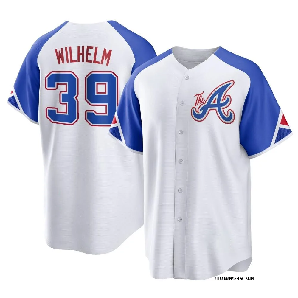 Youth Replica White Hoyt Wilhelm Atlanta Braves 2023 City Connect Jersey