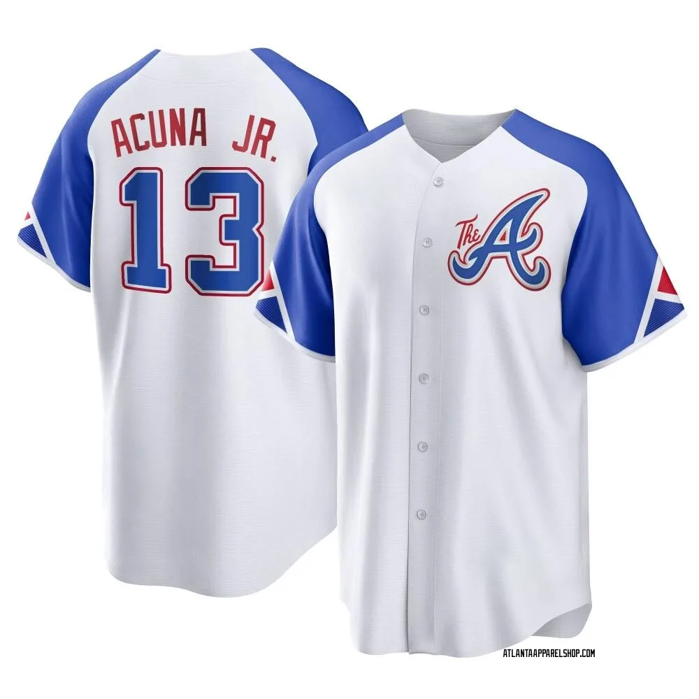 Ronald Acuna Jr. Atlanta Braves MLB Boys Youth 8-20 Player Jersey (Navy Alternate, Youth Large 14-16) : Sports & Outdoors